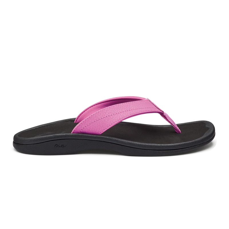 olukai ohana women flip flop sandal side dragon fruit pink