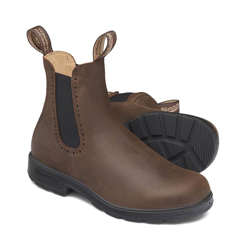 blundstone women series high top boot 2151 antique brown pair bottom sole