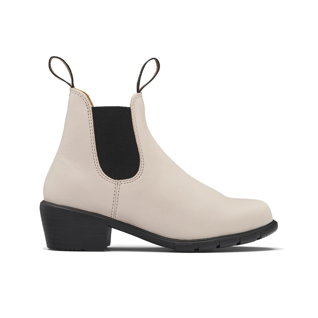 Blundstone #2160 heeled boot pearl white side