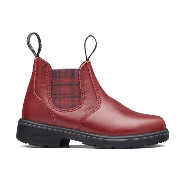 Blundstone 2192 Blunnies Children s Boot Red Burgundy Tartan Elast