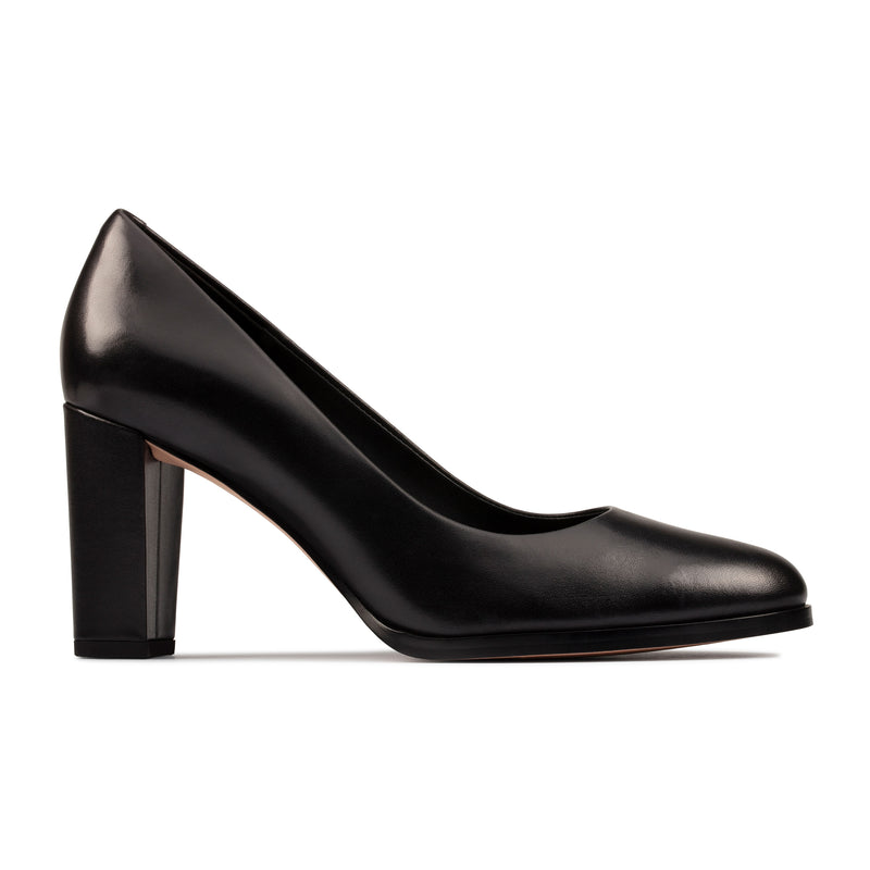 Kaylin Cara 2 Clarks women's pump heel black side