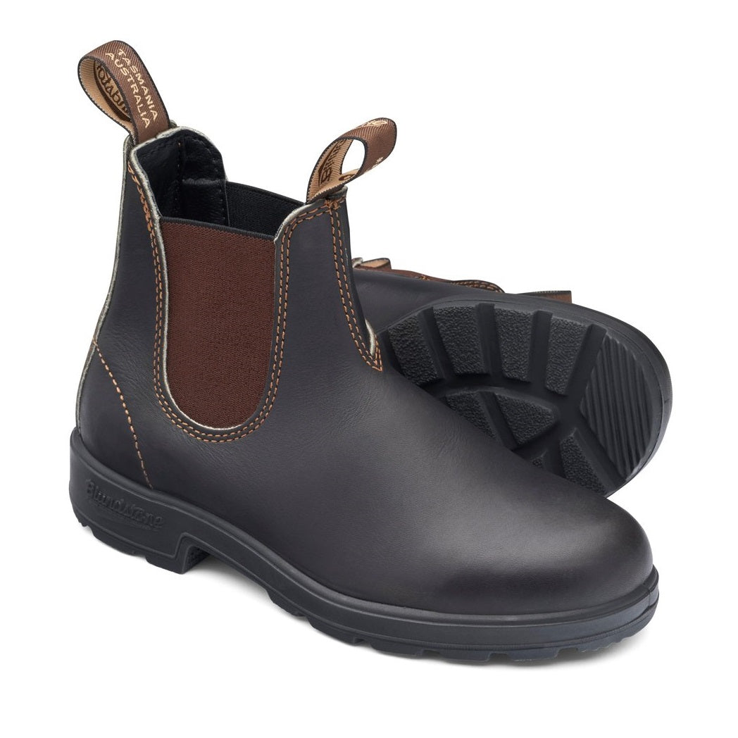 blundstone original boot 500 stout brown pair bottom sole