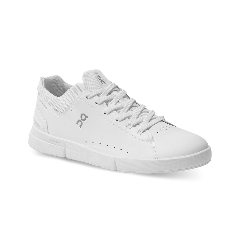 roger advantage all white men shoe profile on running