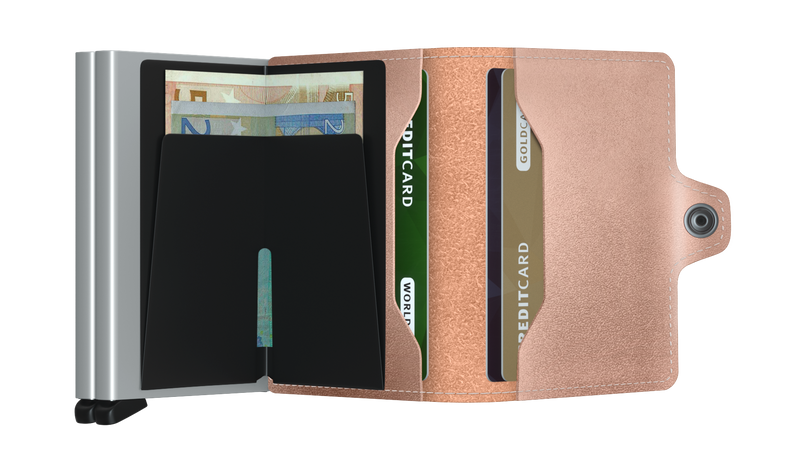 Metallic Leather Twinwallet