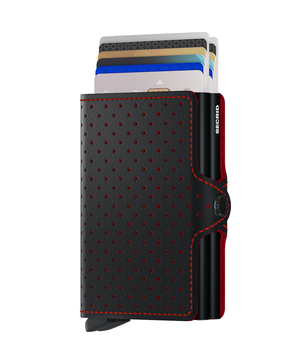 Perforated Leather Twinwallet