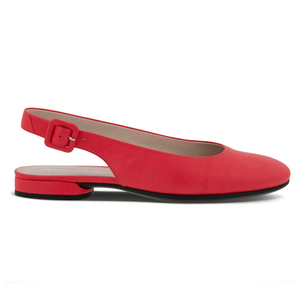 ecco anine slingback women hibiscus red side