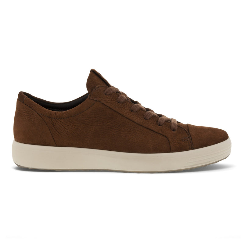 ECCO Soft 7 sneaker men shoe potting soil brown side