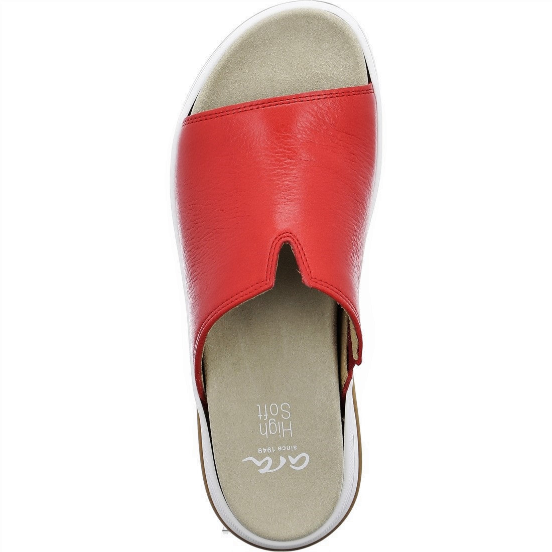 Osaka (Ollie) slide sandal red top - Ara