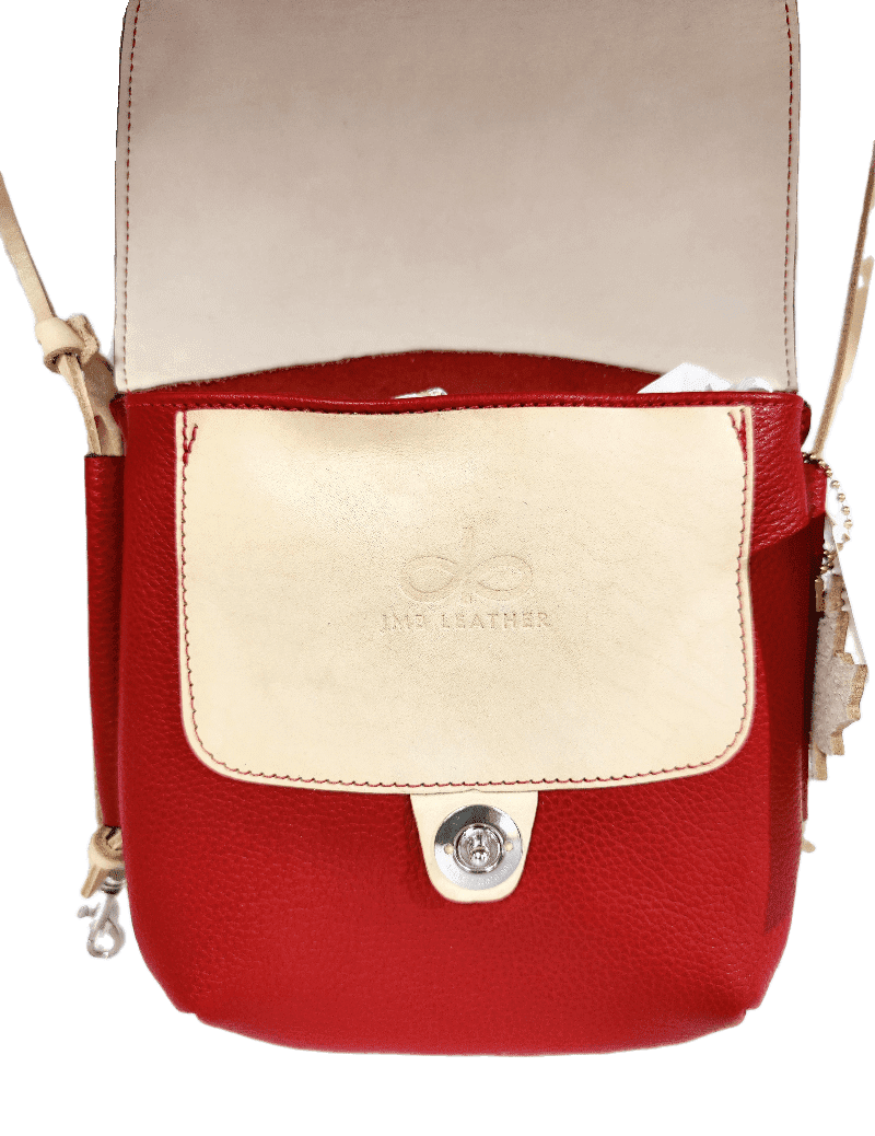 Umi Shoulder Bag (Pebbled Red)