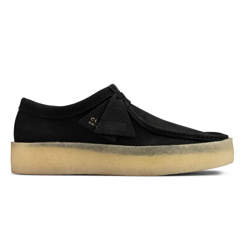 clarks originals men wallabee cup shoe black nubuck side